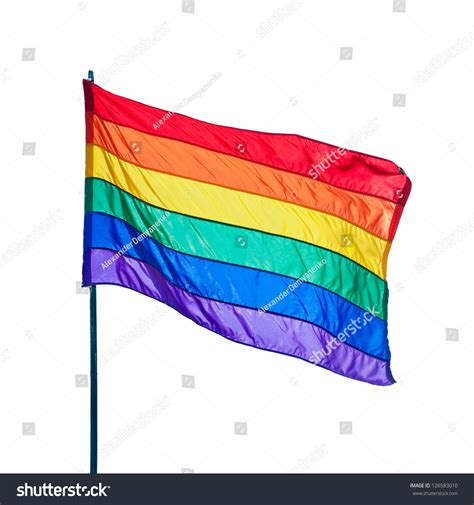 Rainbow Gay Pride Flag Isolated On Stock Photo 126583010 Shutterstock