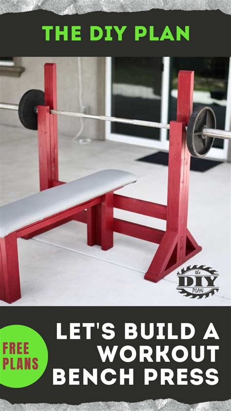 How To Build A Diy Workout Bench Press Thediyplan Diy Workout Diy