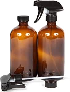 Amazon Vivaplex Large Oz Empty Amber Glass Spray Bottles