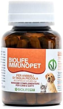 Biolife Immunopet Capsule Mangime Complementare Per Cani E Gatti