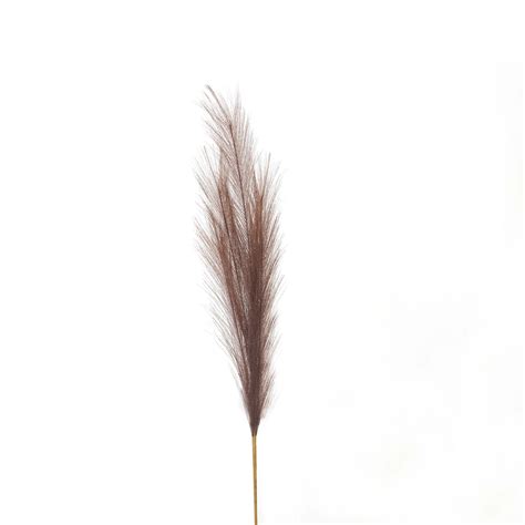 Taupe Faux Pampas Grass Stem Wholesale By Hill Interiors