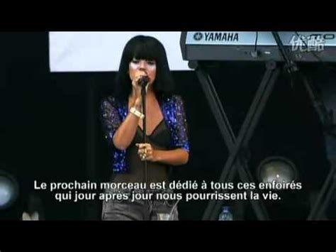 Lily Allen Fuck You Live Youtube