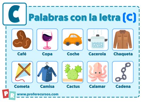 Palabras con C Que empiezan por la letra C para Niños