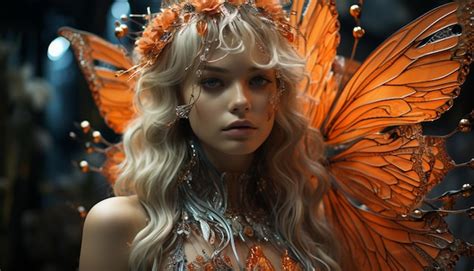 Beautiful Blonde Princess Looking At Camera With Elegance And Charm