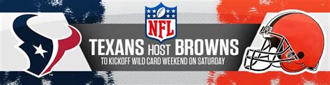 NFL Wild Card Playoffs Browns Vs Texans Betting Odds Preview