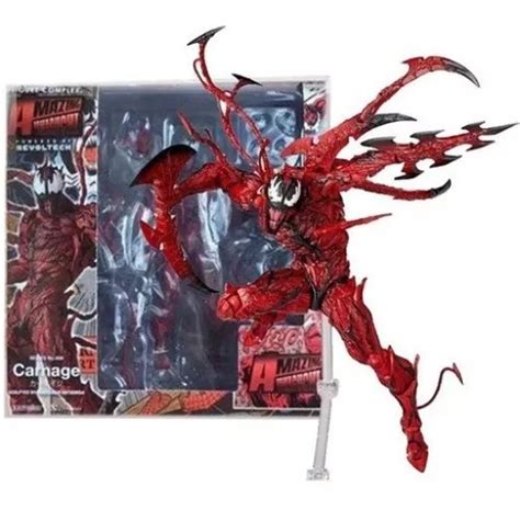 Figura A O Carnificina Boneco Articulado Carnage Venom Cor Vermelho