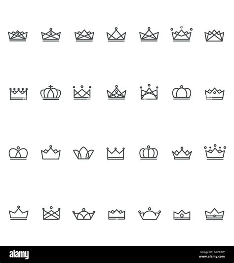 Outline Crown Icon Stock Vector Image And Art Alamy