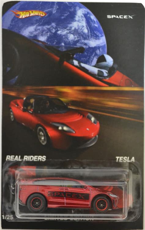 Red Tesla Model X Custom Made Hot Wheels With Redline Real Rider Rubber Wheels Limited Edition