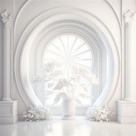 white room digital backdrop archs squijoocom