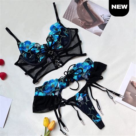 Ellolace sexy erótica lingerie bandagem de sutiã transparente Lingerie plissada sexo liga