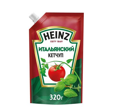 Кетчуп томатный Итальянский , Heinz, 320 г, Россия - в заказе 1 шт ...