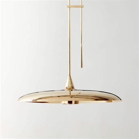 Brio Modern Polished Brass Pendant Light Reviews Cb2