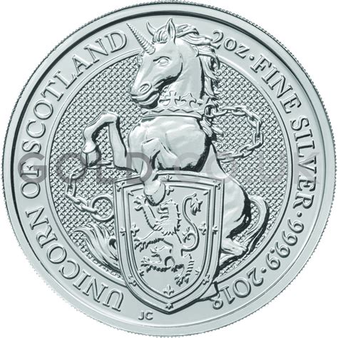 2oz Silver Coin The Unicorn Of Scotland 2018 GOLD Co Uk From 61 32