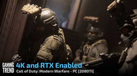 Call Of Duty Modern Warfare 2019 4k And Rtx Enabled Pc Gaming