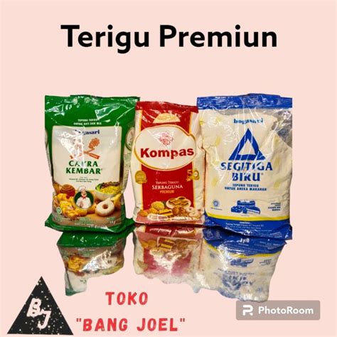 Terigu Kemasan Premium Kg Bogasari Cakra Kembar Tepung Terigu