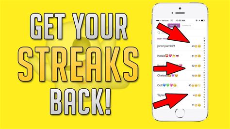 How To Get Your Snapchat Streak BACK NEVER LOSE A STREAK AGAIN