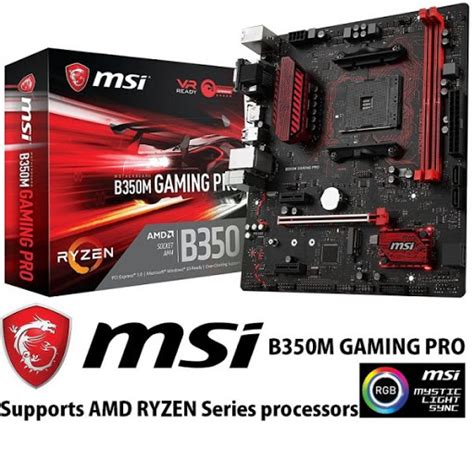 Main MSI B350M GAMING PRO (Chipset AMD B350/ Socket AM4/ VGA onboard ...