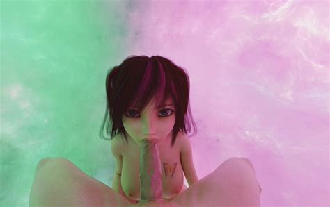 Neon Goddess Blowjob VR Porn Video VRPorn