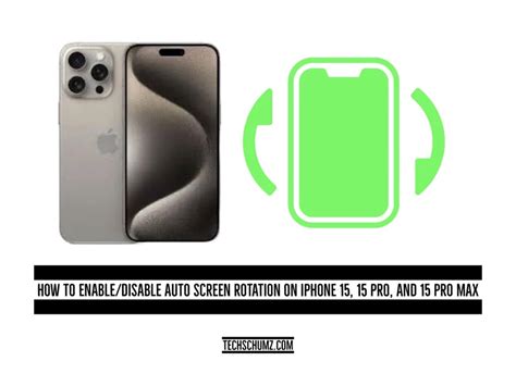 How To Enable Disable Auto Screen Rotation On Iphone Pro And