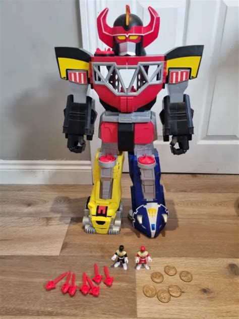 POWER RANGERS MORPHIN Megazord Fisher Price Imaginext Toy 27 Lights Up