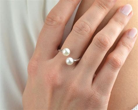 Freshwater Pearl Ring Iana Dixon Dainty Jewelry