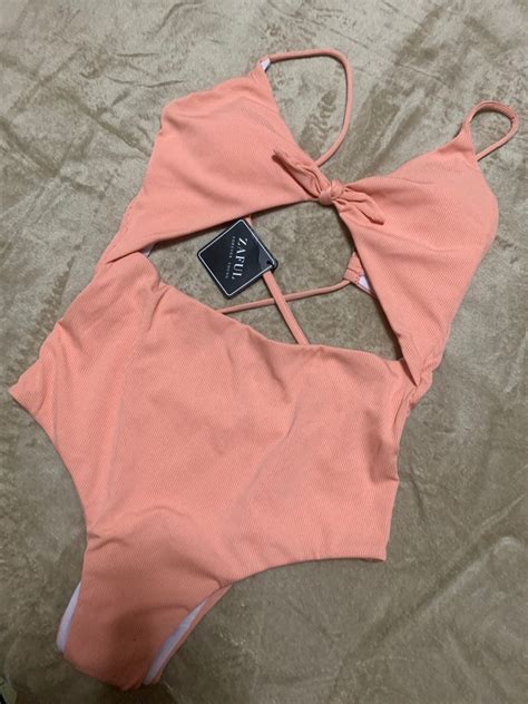 Peach Bikini Women S Fashion Swimwear Bikinis Swimsuits On Carousell