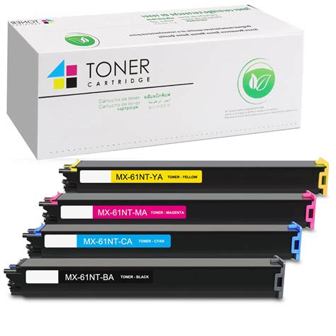 Toner Cartridge For Sharp Mx 61nt Ba Mx 61nt Ca Mx 61nt Ma Mx 61nt Ya