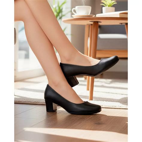 Sapatos Femininos Sociais Confortaveis - Sapato Social Feminino Magnólia - Preto | Pé Relax Calçados Confortáveis