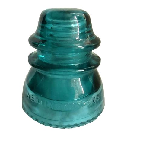 Antique Hemingray Green Glass Insulator 42 4 Bxd Ebay