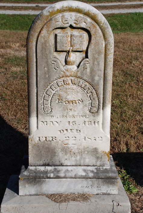 Stephen Whitson 1811 1872 Find A Grave Memorial