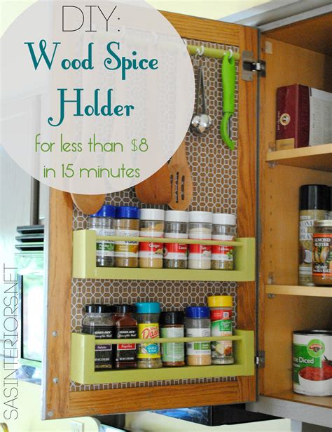 DIY: Wood Spice Rack - Jenna Burger Design LLC