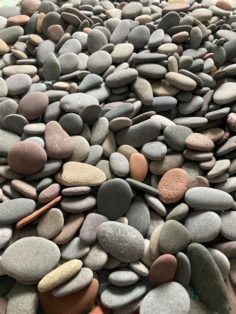 1kg of Assorted Flat Pebbles Stones for Pebble Art / Picture | Etsy