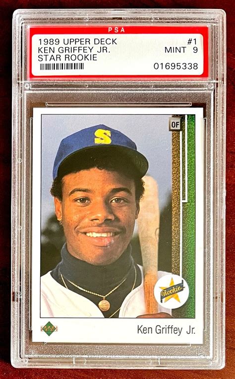 Upper Deck Ken Griffey Jr Star Rookie Card Rc Psa Mint