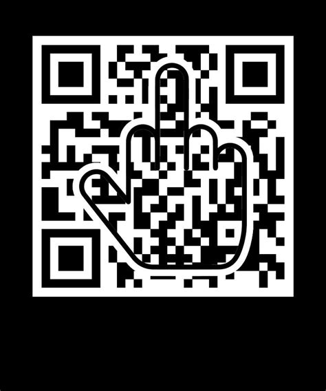 Fuck Finger Qr Code Digital Art By Manuel Schmucker Pixels