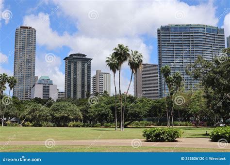 Waikiki Beach On The Hawaiian Island Of Oahu Stock Photo Image Of