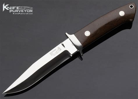 Bob Loveless Custom Knife Single Nude Logo Green Micarta Dixon Fighter Knife Purveyor