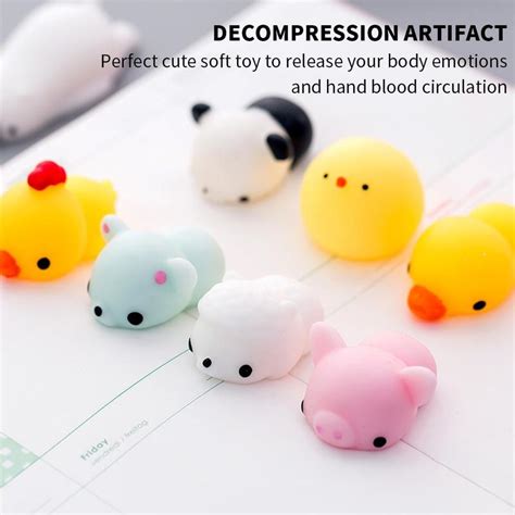pcs squishy toy cute animal stress ball mochi toy stress relief toys