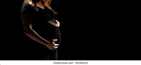 Side View Naked Pregnant Woman Foto Stock 640132996 Shutterstock