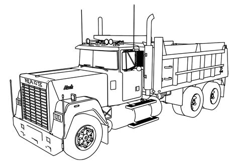 Раскраски Грузовики – бесплатно распечатать А4