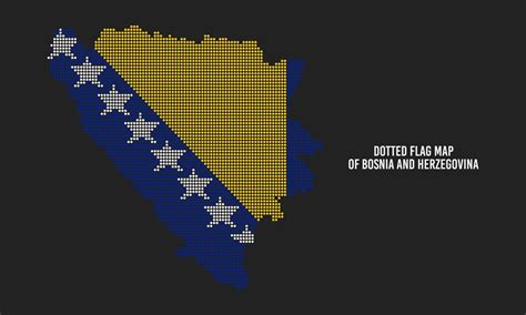 Dotted Bosnia Flag Map illustration 11792858 Vector Art at Vecteezy