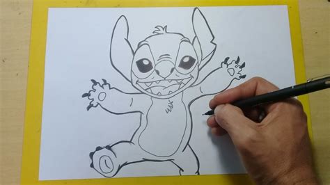 Como Desenhar O Stitch Grande - TUTORIAL COMO DESENHAR o STITCH passo a passo - YouTube