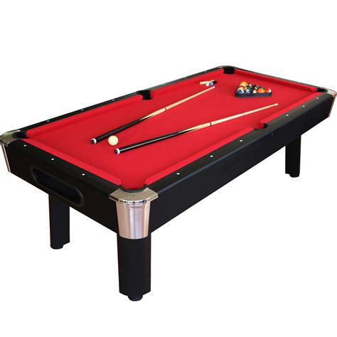 Sportcraft 8 Bay Shore Red Feltblack Finish Billiard Table Wtable