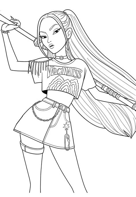 Desenho Das Guerreiras Do K-pop Para Imprimir - 5