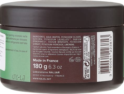 Najel Black Aleppo Soap Eucalyptus Body Peeling Schwarze Aleppo Seife