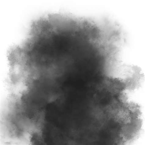 Rising Up Heavy Black Smoke Isolated On Transparent Background 23451314 Png