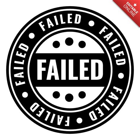 Fail Stamp Logo Design Template | Free Design Template