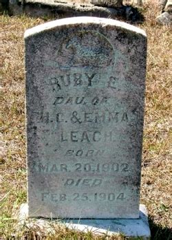 Ruby E Leach M Morial Find A Grave