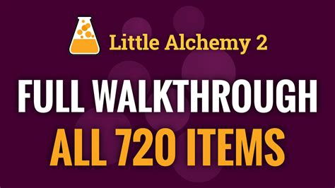 Little Alchemy 2 Cheats - 720 Elements