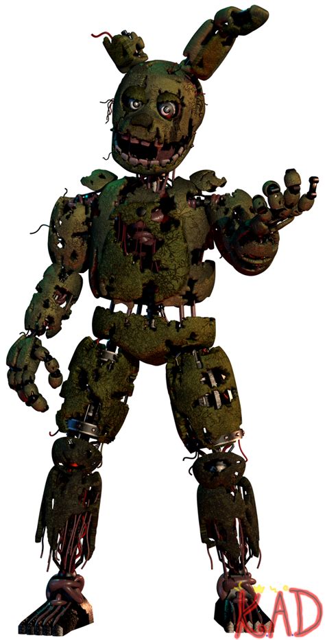 Springtrap Render 3 Alt Lighting By Kingangrydrake On Deviantart