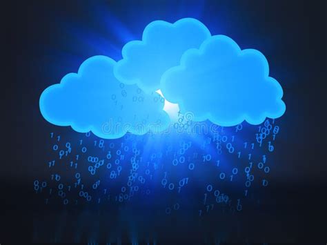 2d Illustration Of Cloud Computing Cloud Computing And Big Data